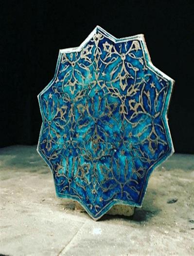 کاشی سنتی / کاشی دست ساز / handmade tile / کاشی لعابی / شیراز / فسا 