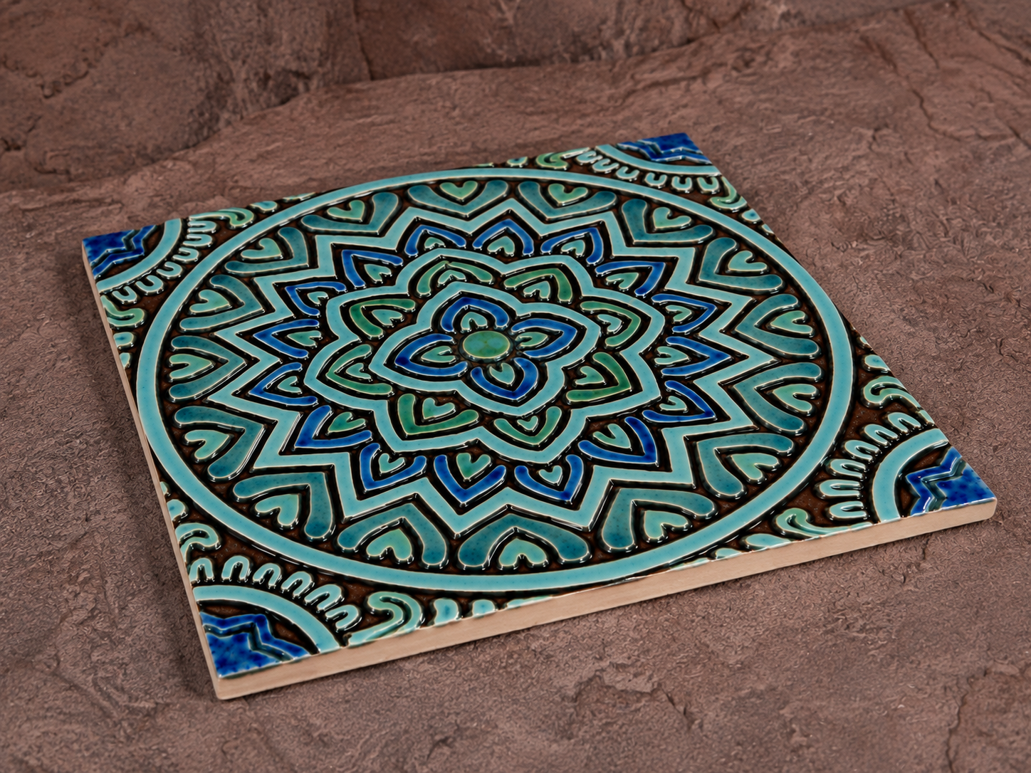 کاشی سرامیکی دست‌ساز هفت رنگ