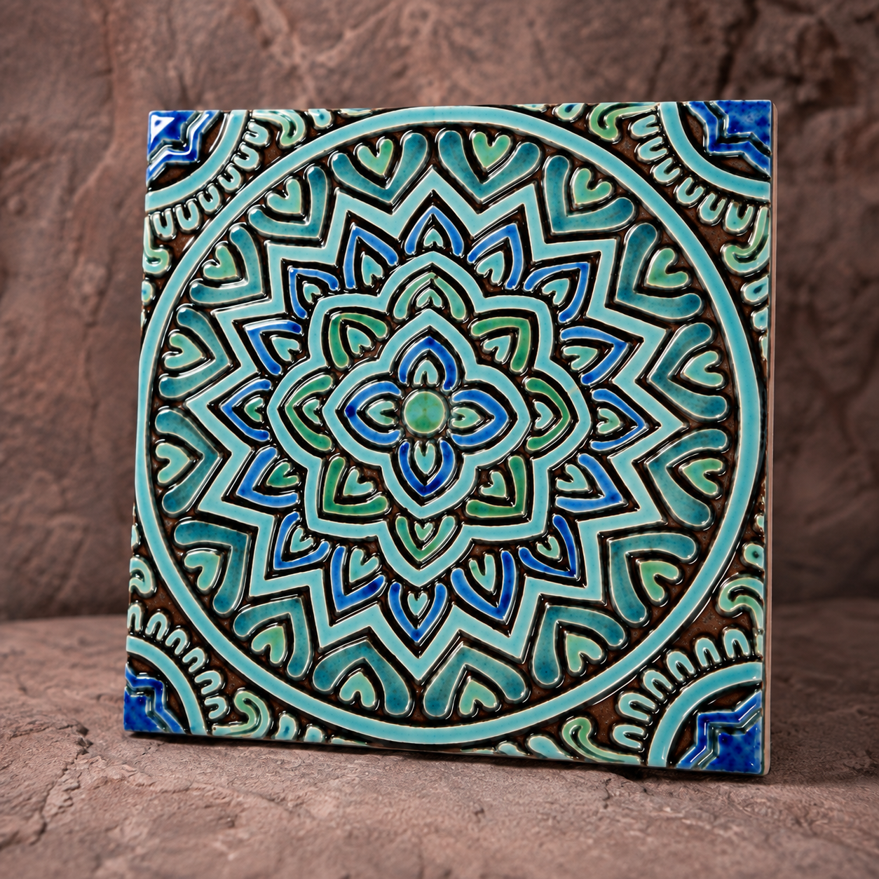 کاشی سرامیکی دست‌ساز هفت رنگ